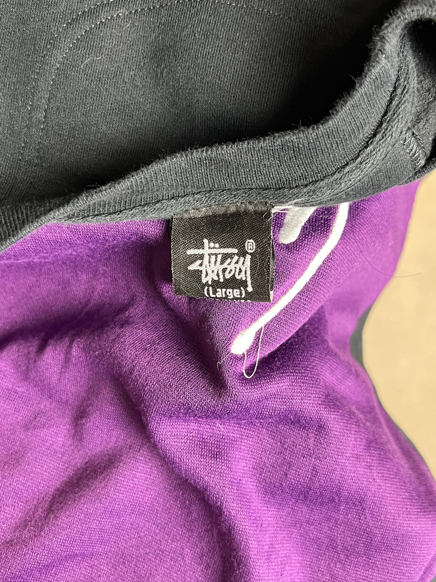 STUSSY VINTAGE RENEWED UPCYCLED SWEATSHIRT (XL)