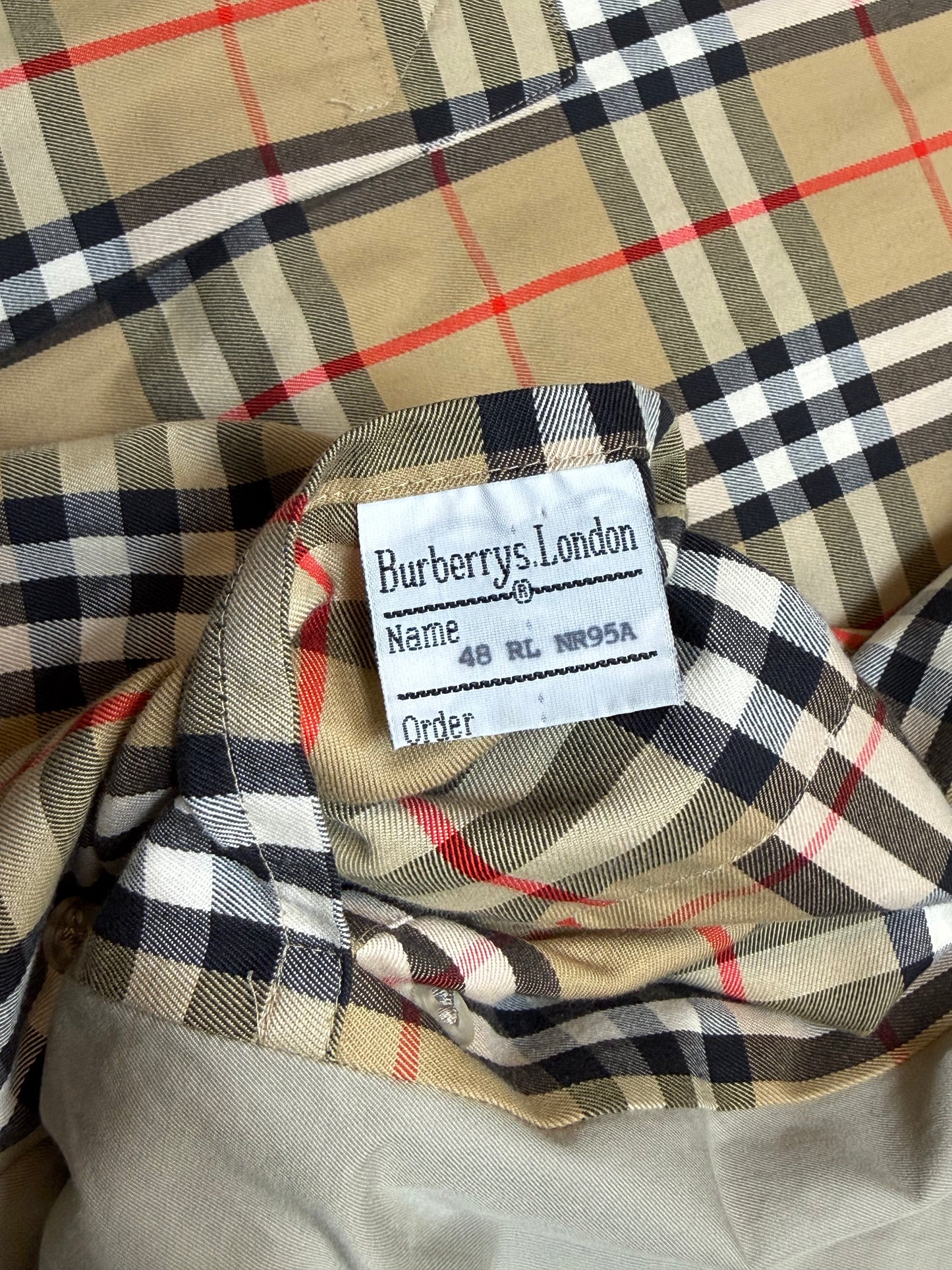 Khaki Vintage Kensington Burberry Trench coat (48 / Medium-Large) (48 RL NR95A)