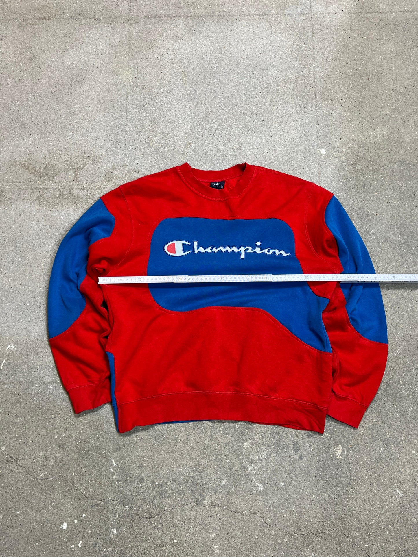 CHAMPION SPELL-OUT RENEWED UPCYCLED  SWEATSHIRT (XL)