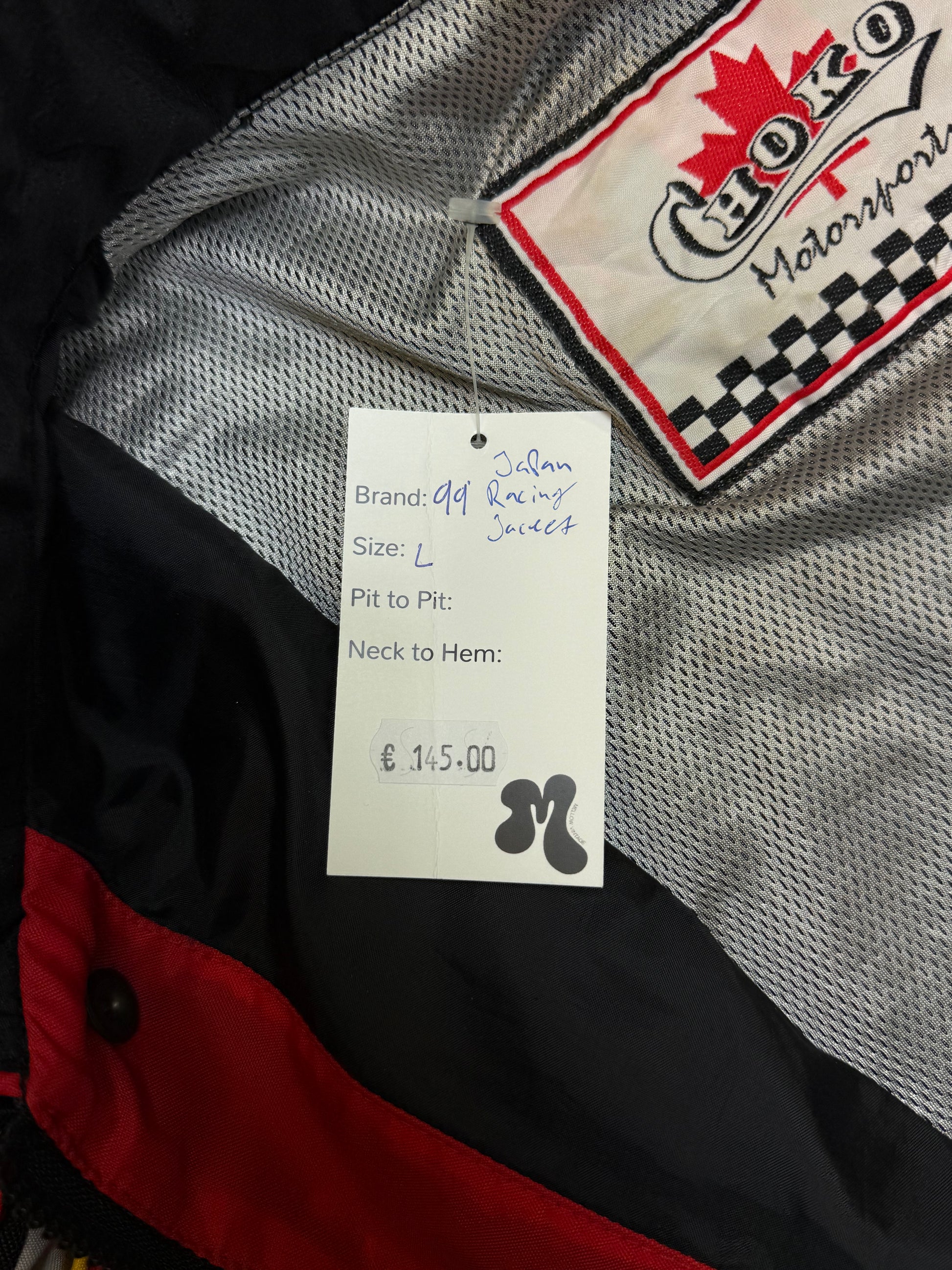 Vintage Japan 1999 Snap-on Racing Jacket Choko Motorsport Jacket