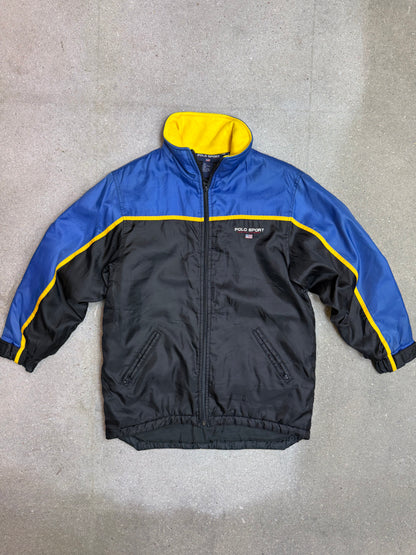 Black Navy 90s Vintage Polo Sport Ralph Lauren Jacket (Small/Medium)
