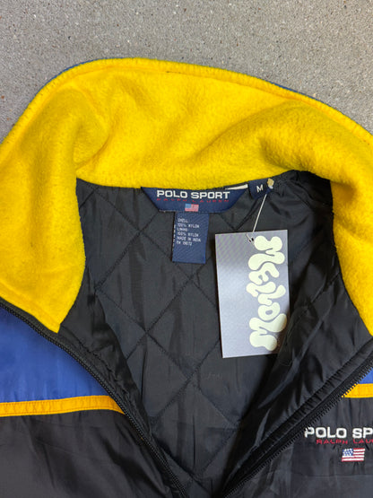 Black Navy 90s Vintage Polo Sport Ralph Lauren Jacket (Small/Medium)