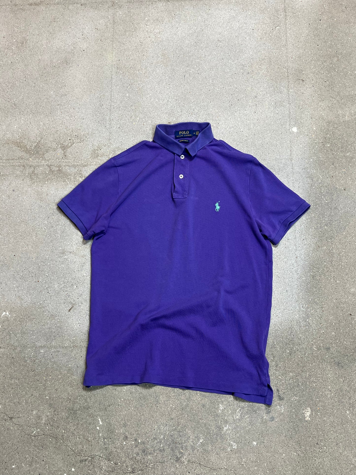 LILA RALPH LAUREN CUSTOM SLIM FIT PIQUE POLO (MITTEL)