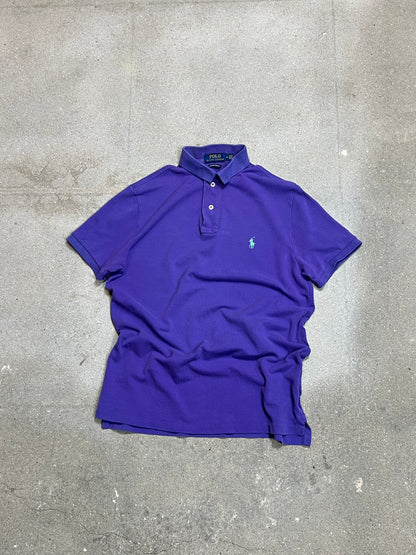 LILA RALPH LAUREN CUSTOM SLIM FIT PIQUE POLO (MITTEL)