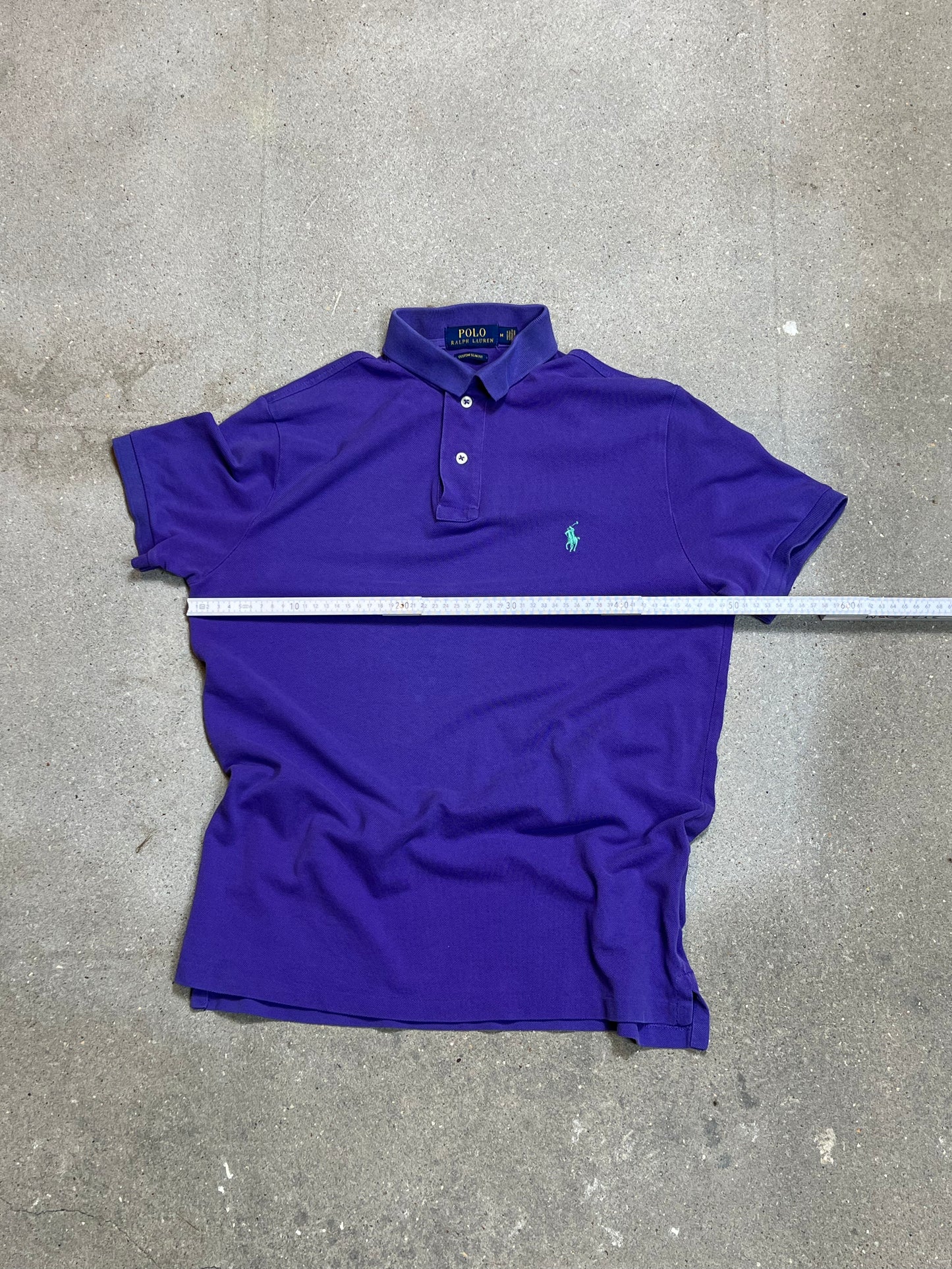 LILA RALPH LAUREN CUSTOM SLIM FIT PIQUE POLO (MITTEL)