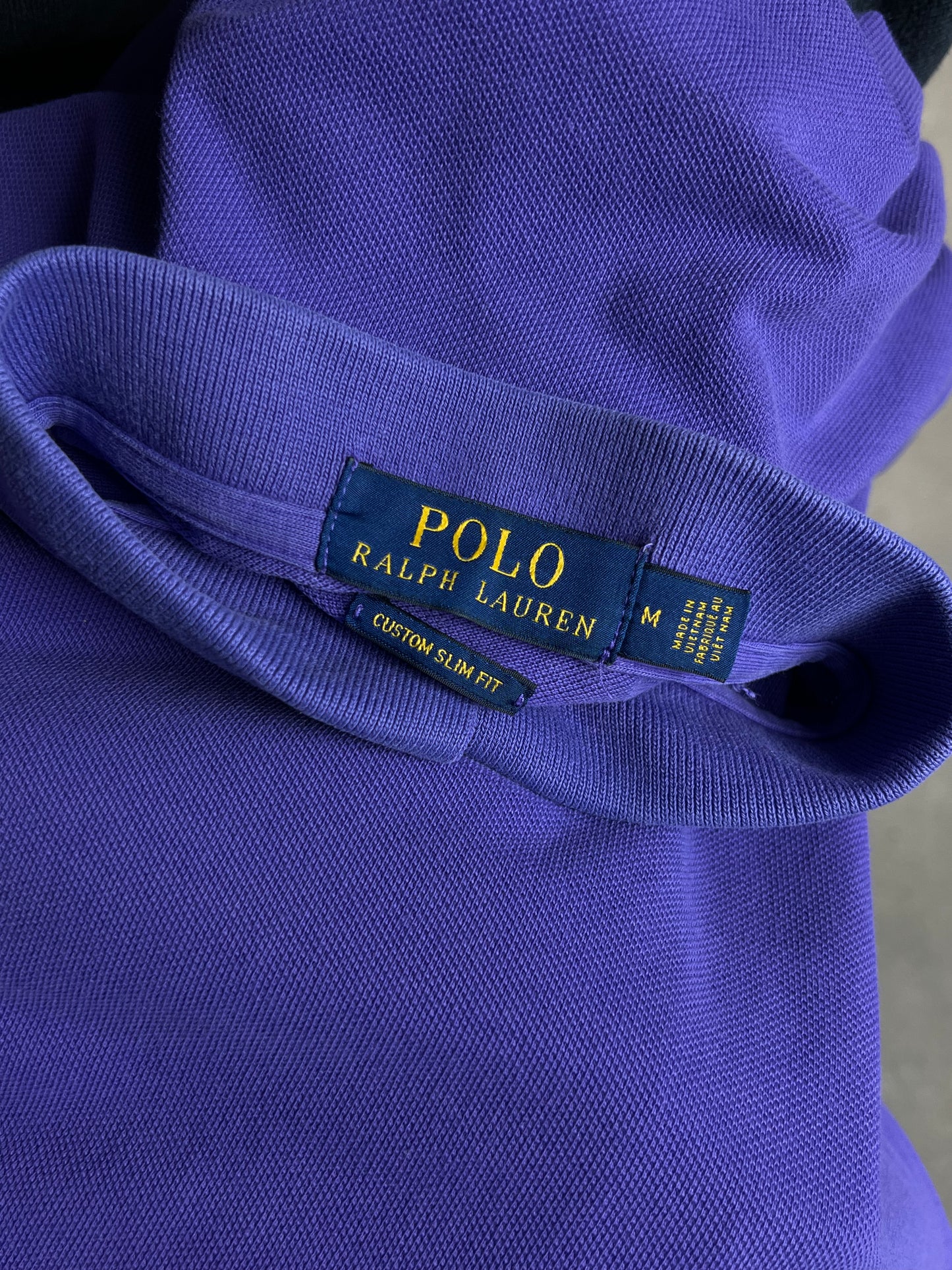 LILA RALPH LAUREN CUSTOM SLIM FIT PIQUE POLO (MITTEL)