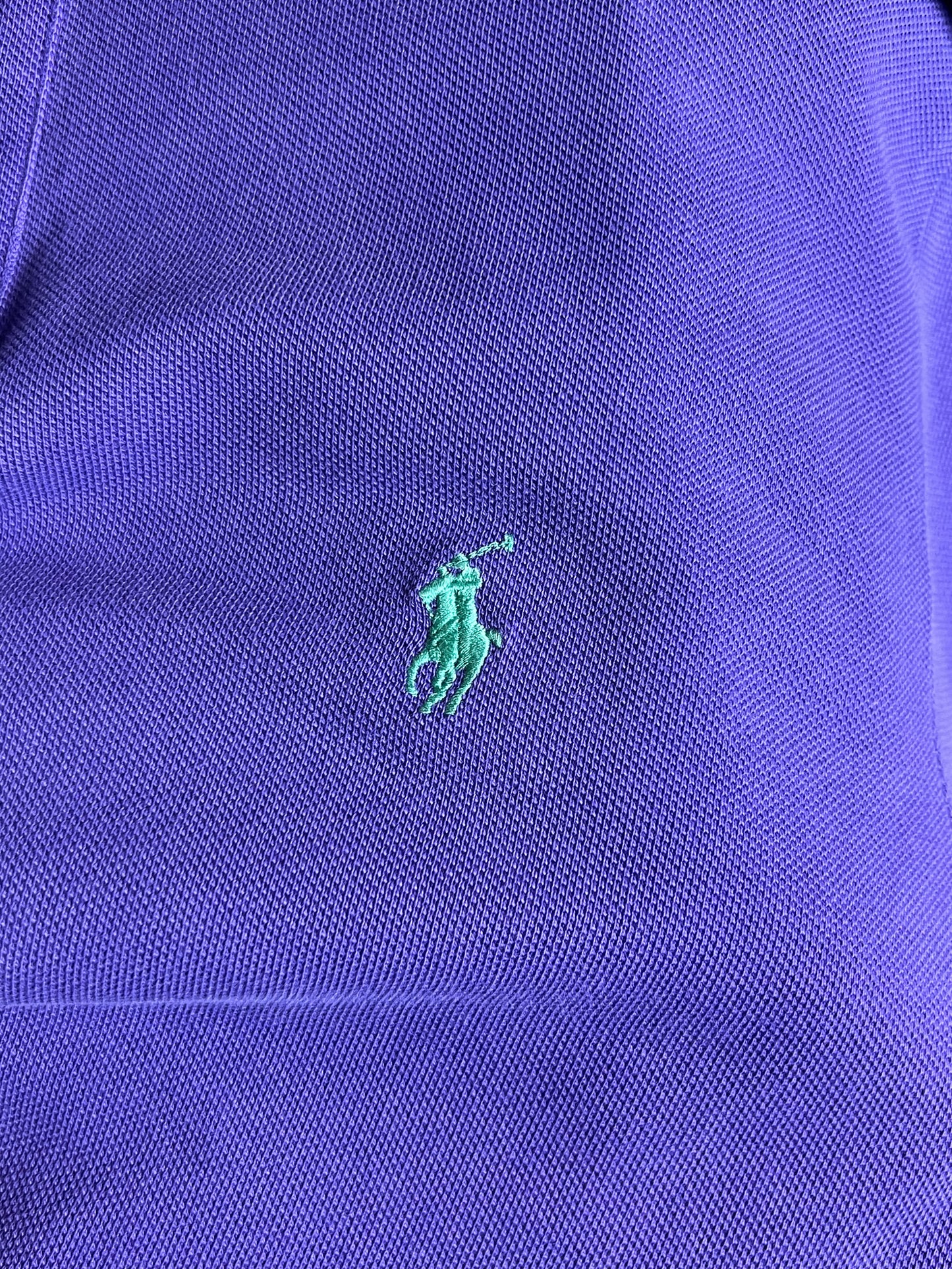 LILA RALPH LAUREN CUSTOM SLIM FIT PIQUE POLO (MITTEL)