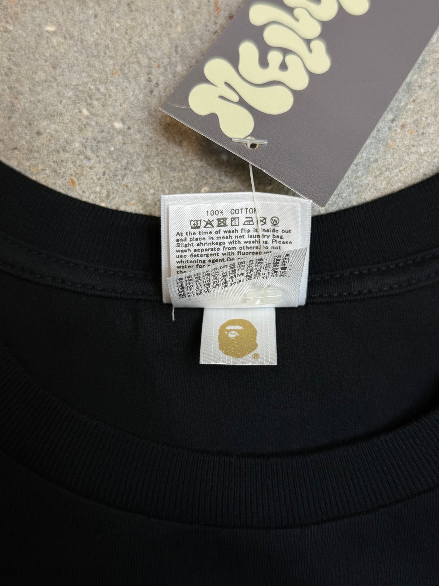 Black Bape A Bathing Ape Tokyo Japan Longsleeve tee Tokyo in-store exclusive (XL) (rare)