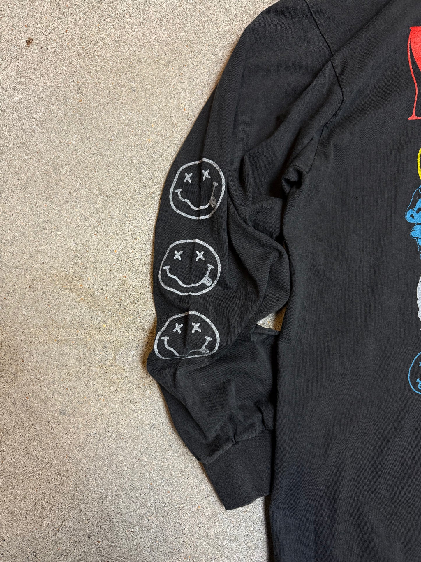 1990s Sof Tee Tee Jays Nirvana Grunge is dead Kurt Cobain 1967-1994 Longsleeve Tee (XL) (Rare)