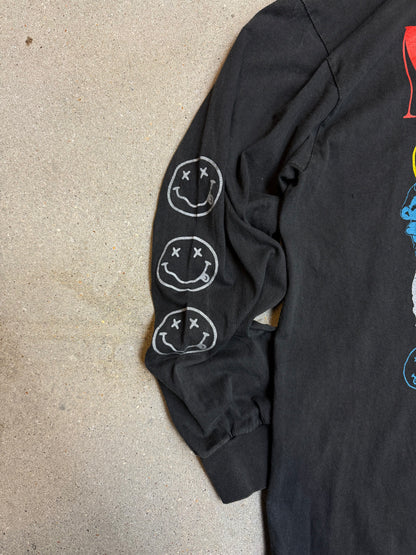 1990s Sof Tee Tee Jays Nirvana Grunge is dead Kurt Cobain 1967-1994 Longsleeve Tee (XL) (Rare)