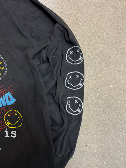 1990s Sof Tee Tee Jays Nirvana Grunge is dead Kurt Cobain 1967-1994 Longsleeve Tee (XL) (Rare)