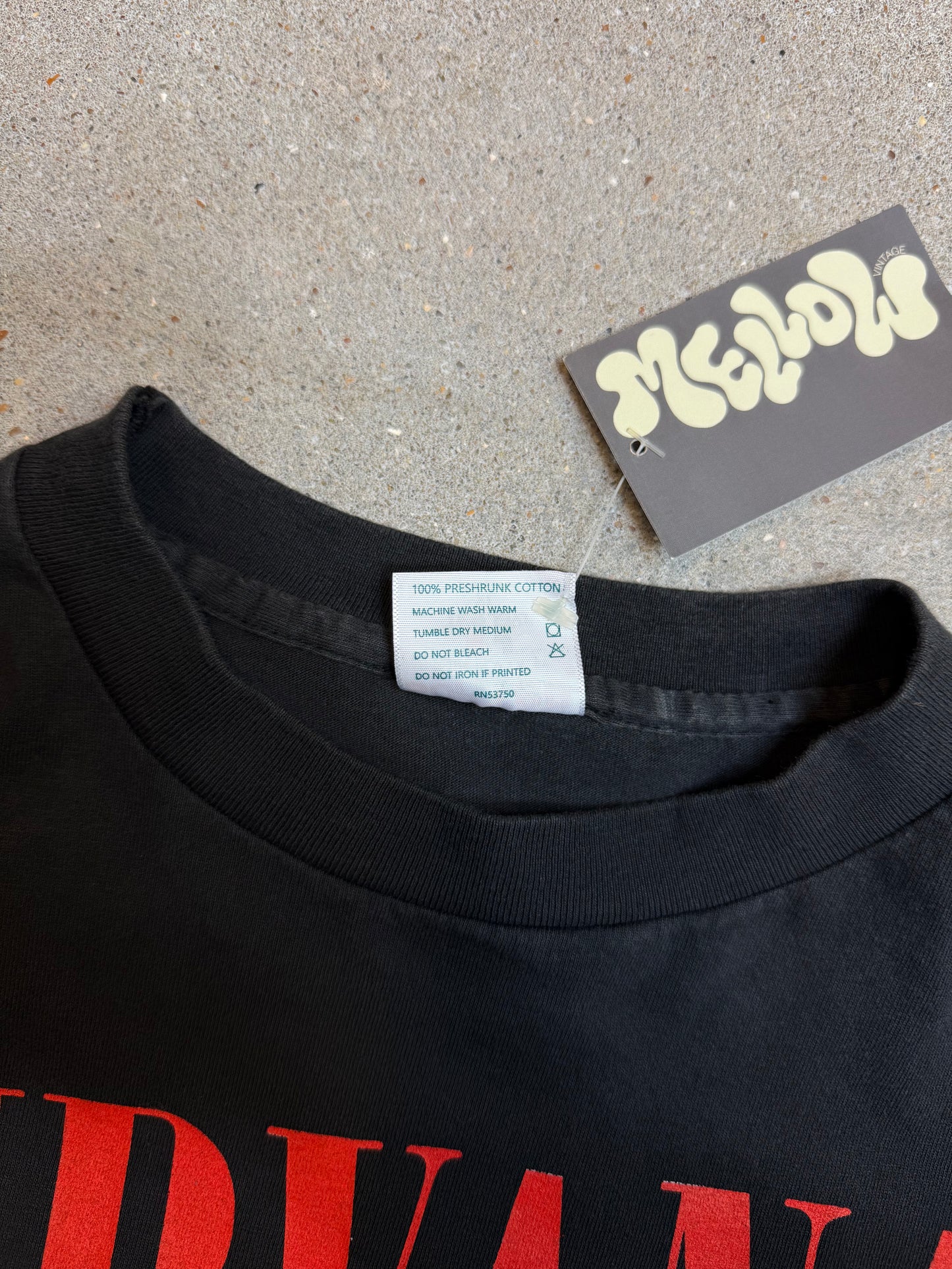 1990s Sof Tee Tee Jays Nirvana Grunge is dead Kurt Cobain 1967-1994 Longsleeve Tee (XL) (Rare)