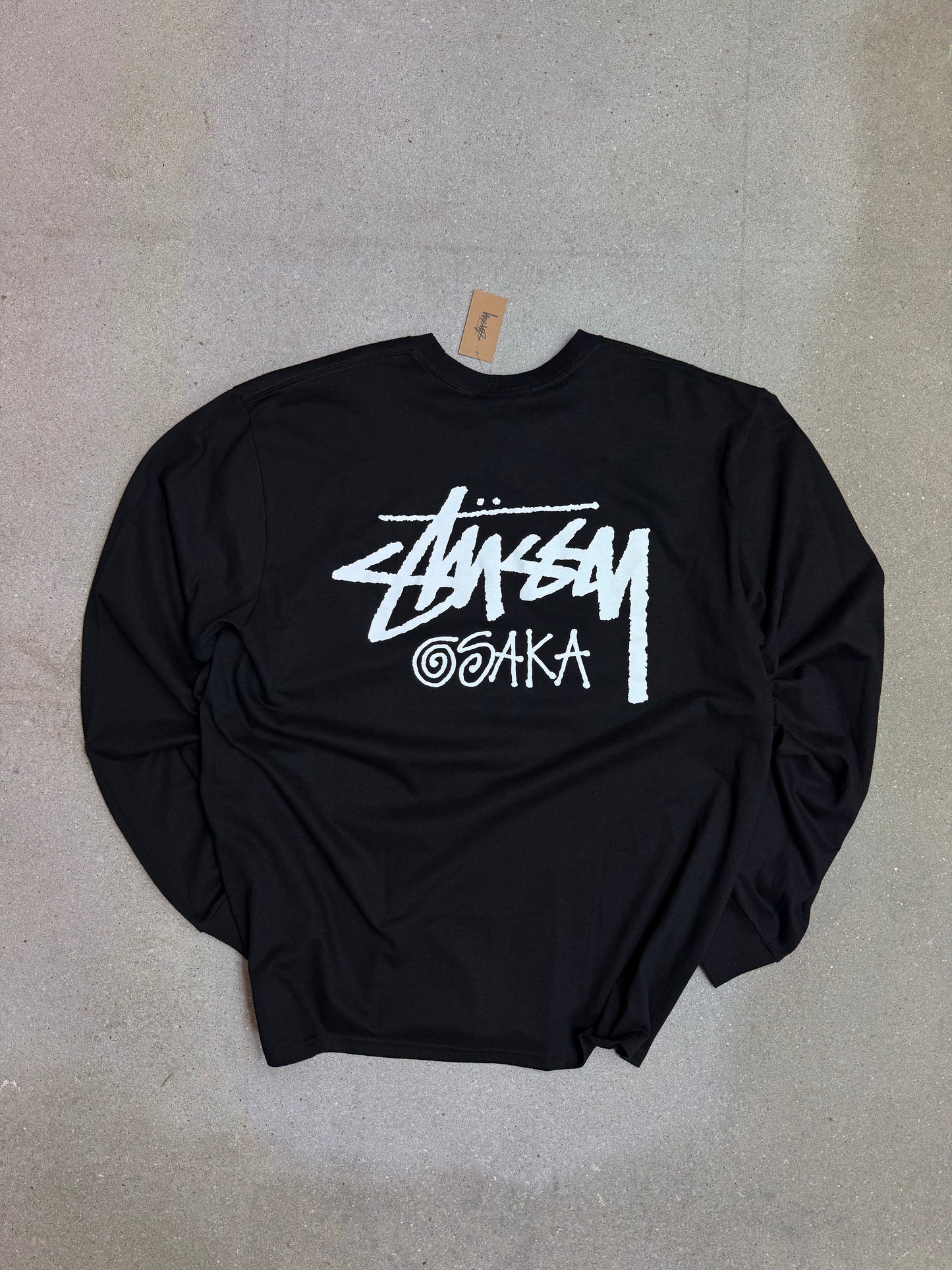 Black Stüssy Osaka Japan Longsleeve tee Osaka in-store exclusive (XL) (rare)