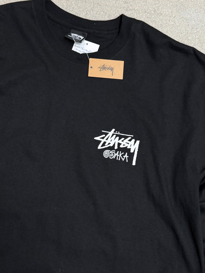 Black Stüssy Osaka Japan Longsleeve tee Osaka in-store exclusive (XL) (rare)
