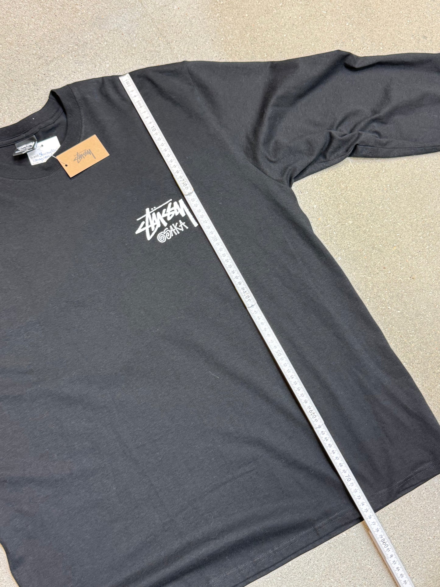 Black Stüssy Osaka Japan Longsleeve tee Osaka in-store exclusive (XL) (rare)
