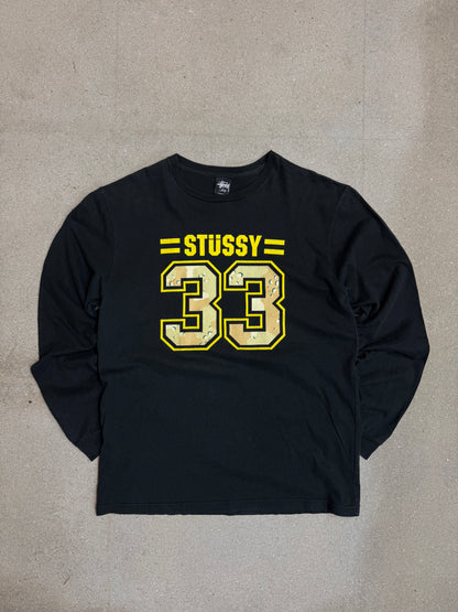 Black Vintage Stüssy "33 / 80 tribe" Japan Exclusive Longsleeve tee (Large) (rare) (asian sizing)