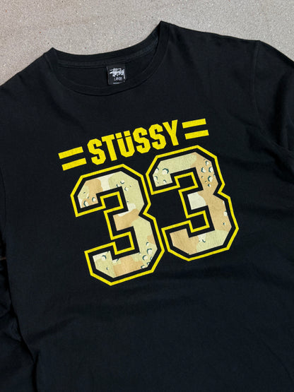 Black Vintage Stüssy "33 / 80 tribe" Japan Exclusive Longsleeve tee (Large) (rare) (asian sizing)
