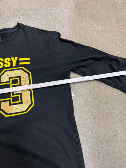 Black Vintage Stüssy "33 / 80 tribe" Japan Exclusive Longsleeve tee (Large) (rare) (asian sizing)