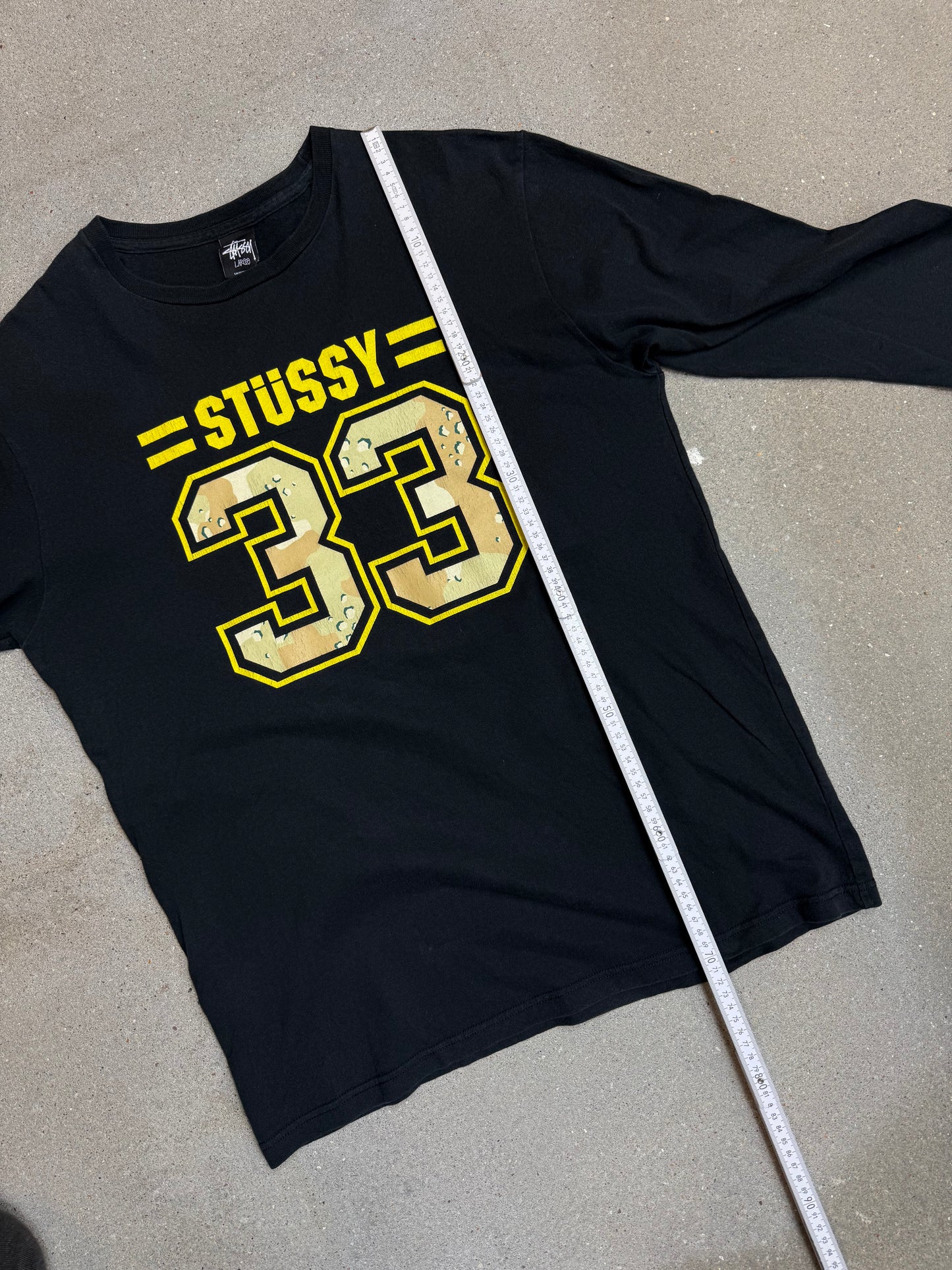 Black Vintage Stüssy "33 / 80 tribe" Japan Exclusive Longsleeve tee (Large) (rare) (asian sizing)