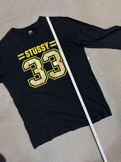 Black Vintage Stüssy "33 / 80 tribe" Japan Exclusive Longsleeve tee (Large) (rare) (asian sizing)