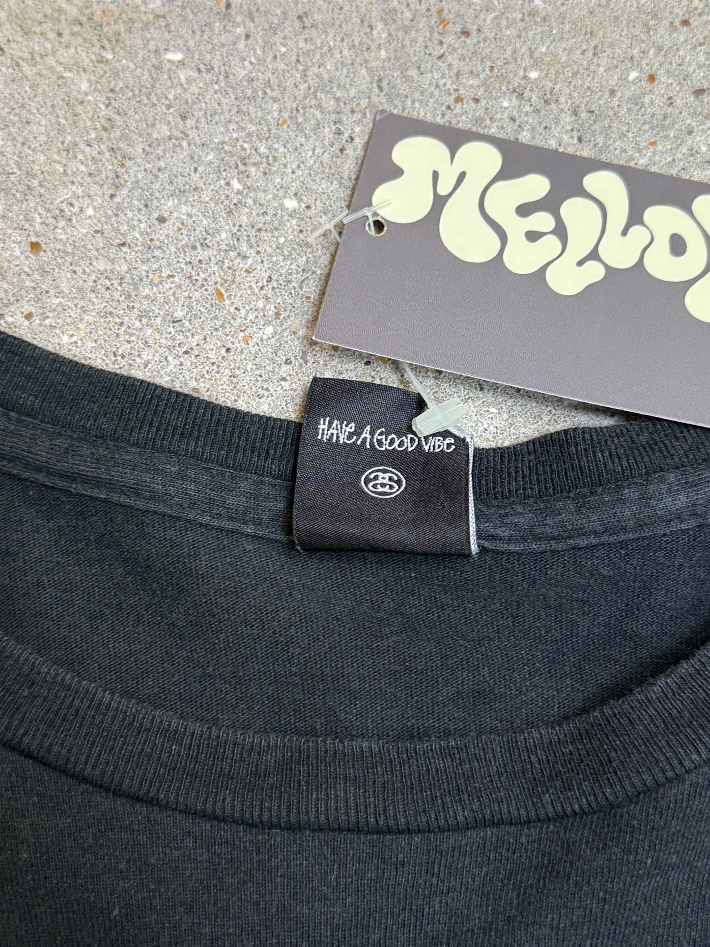 Black Vintage Stüssy "33 / 80 tribe" Japan Exclusive Longsleeve tee (Large) (rare) (asian sizing)