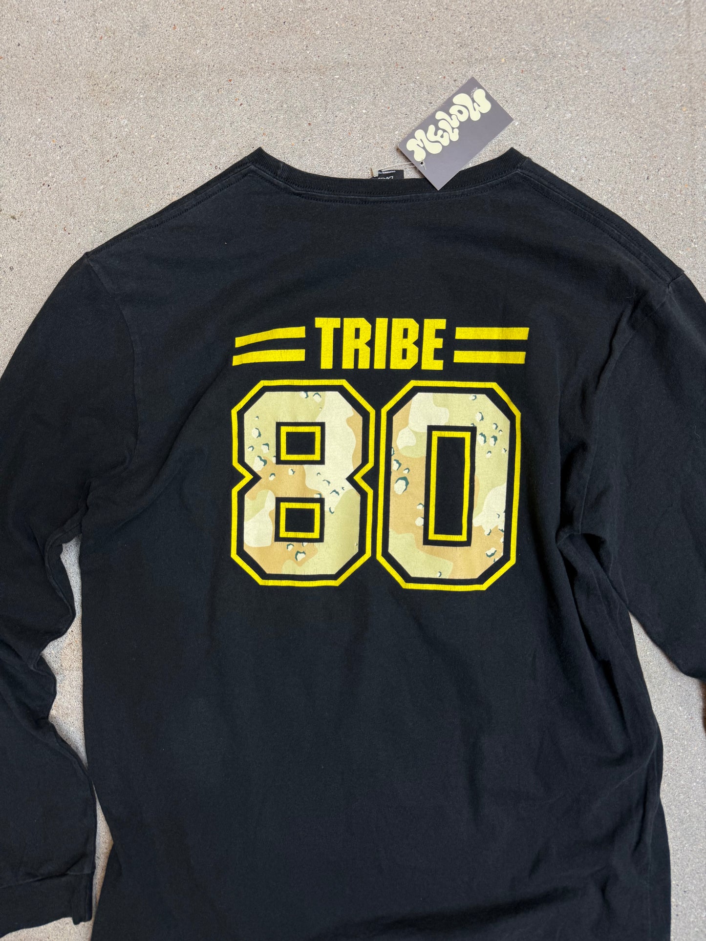 Black Vintage Stüssy "33 / 80 tribe" Japan Exclusive Longsleeve tee (Large) (rare) (asian sizing)