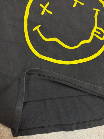 1990s  Nirvana Smiley Longsleeve Tee (Large)