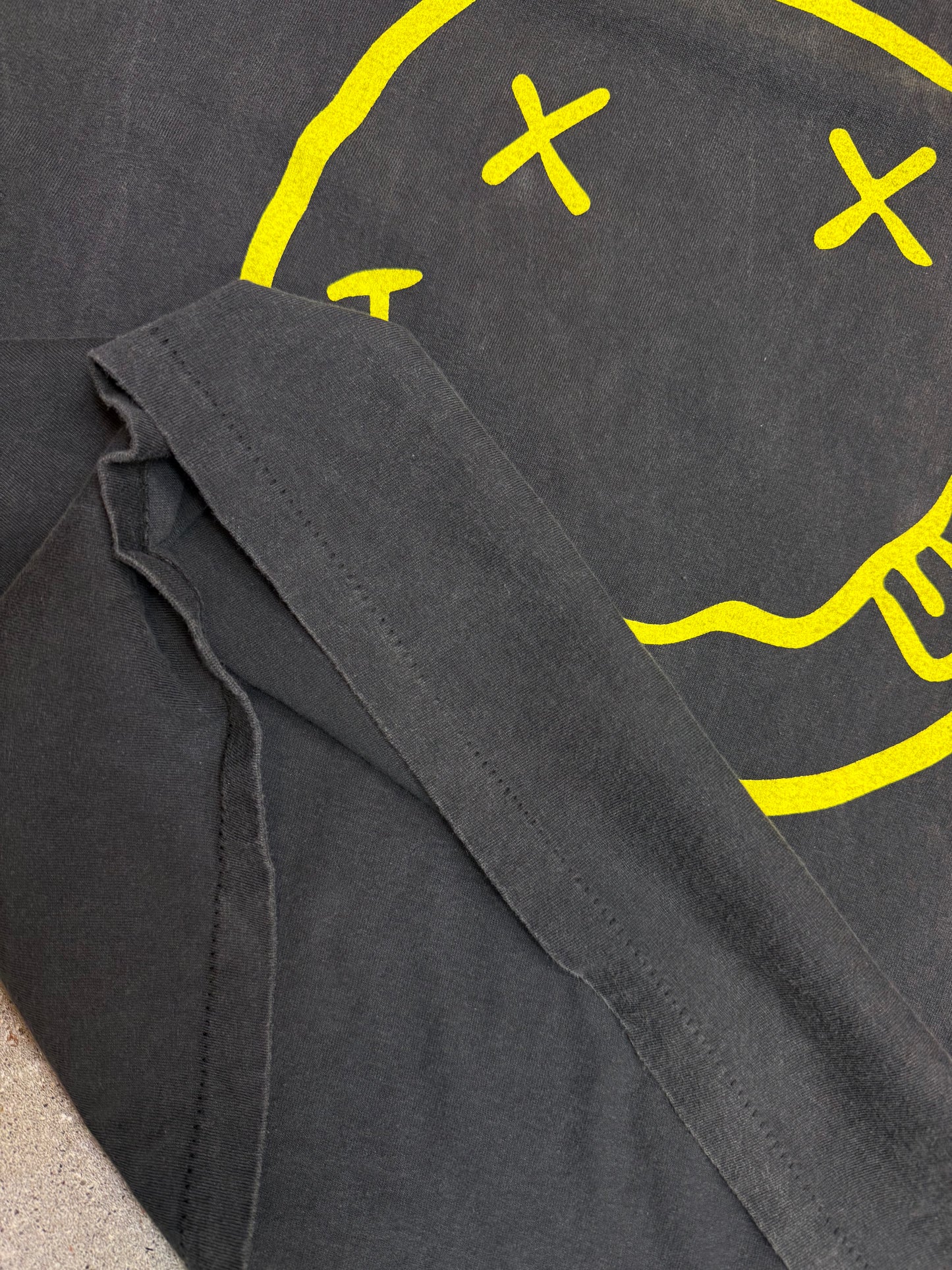 1990s  Nirvana Smiley Longsleeve Tee (Large)