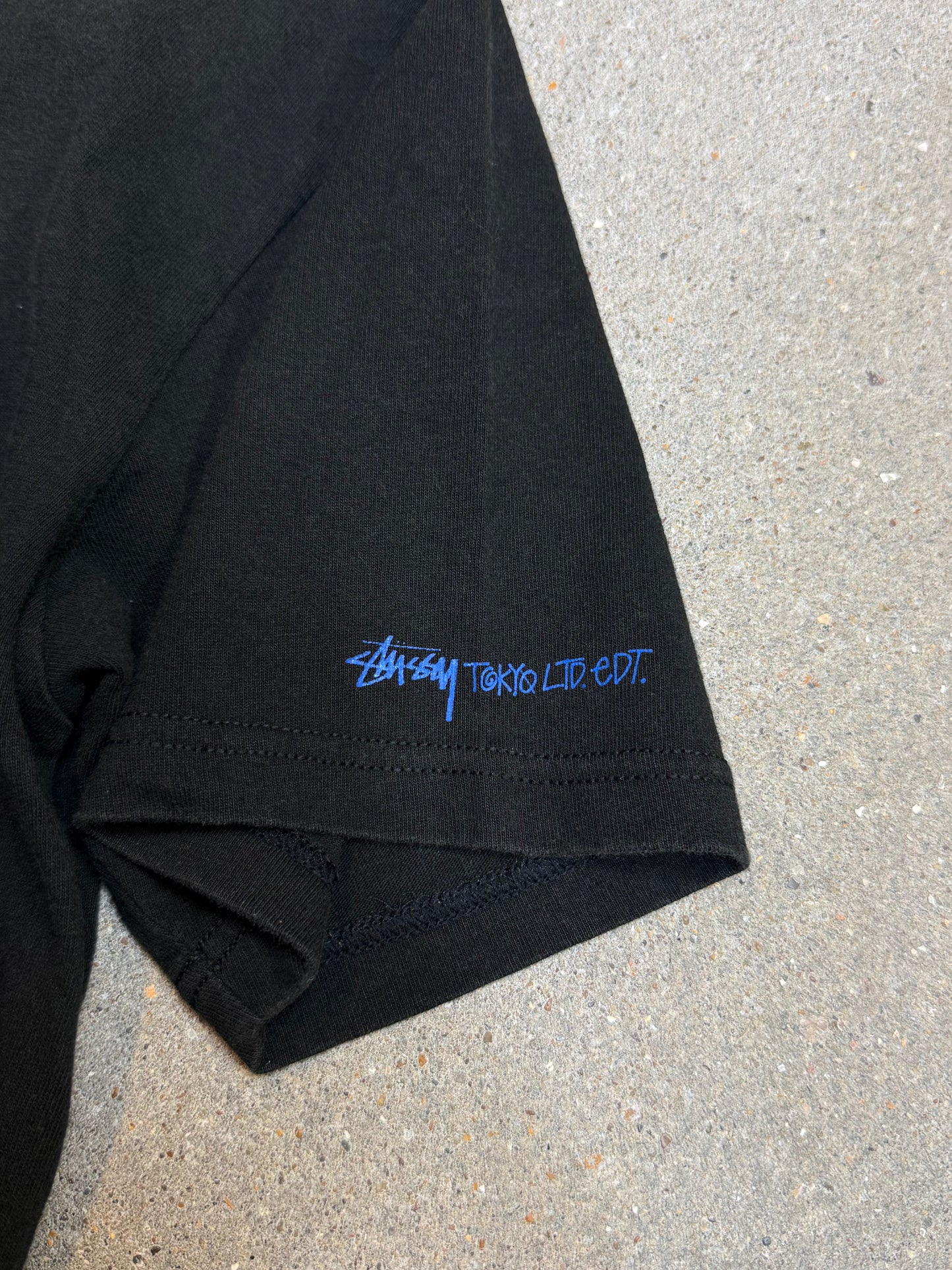 Black Vintage 90s Stüssy Tokyo Japan Exclusive tee (Medium) (rare) (asian sizing)