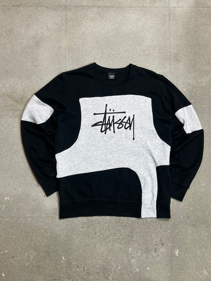 NAVYGRAUES VINTAGE STÜSSY REWORK SWEATSHIRT (XL)
