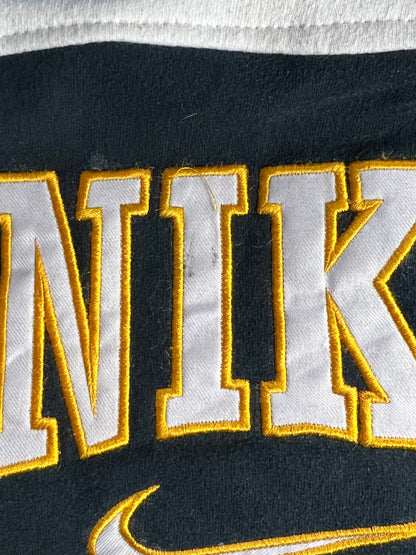 SCHWARZWEISSES VINTAGE NIKE SPELLOUT REWORK SWEATSHIRT (MITTEL)
