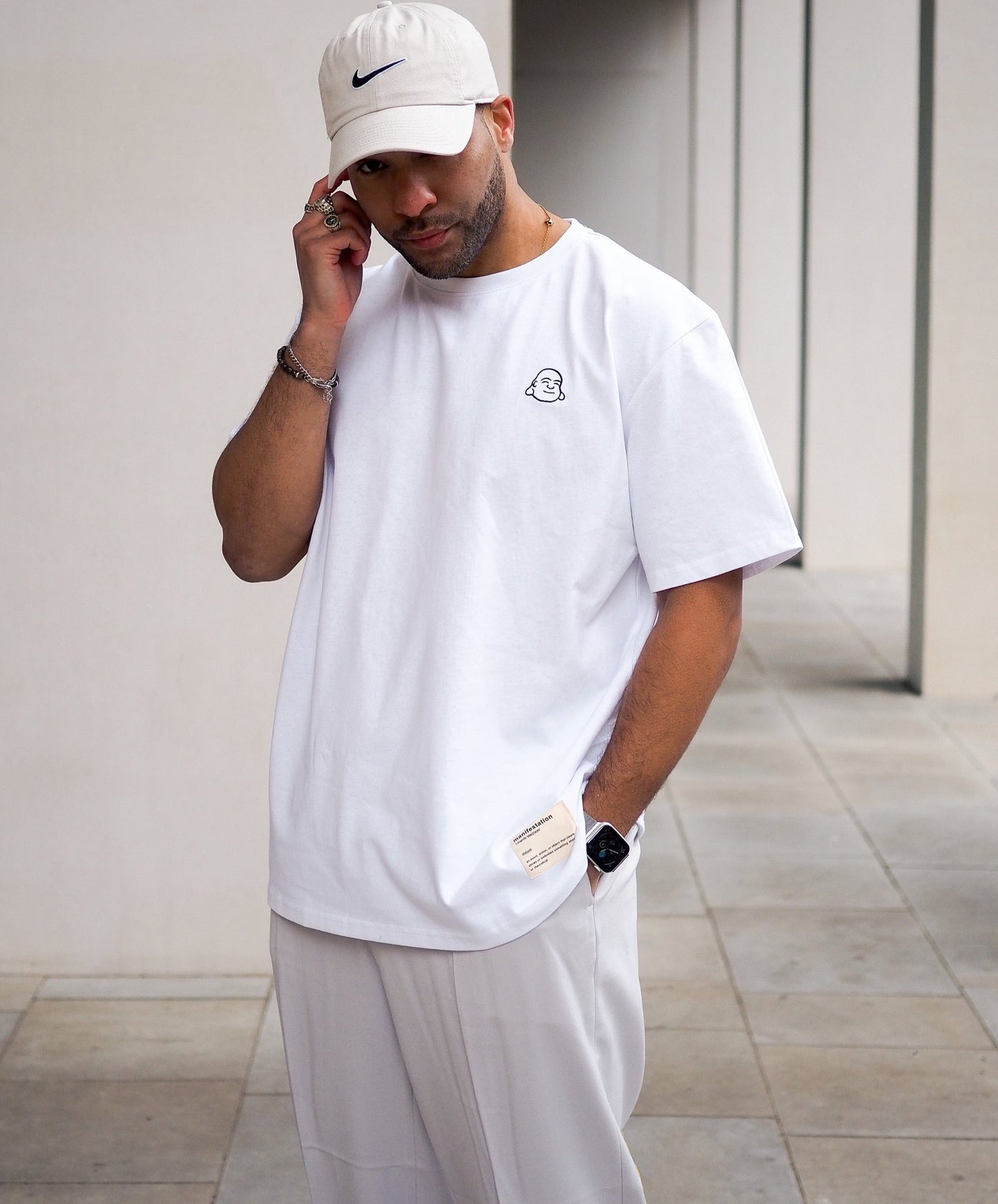 Manifestation White Heavyweight Hemp Tee
