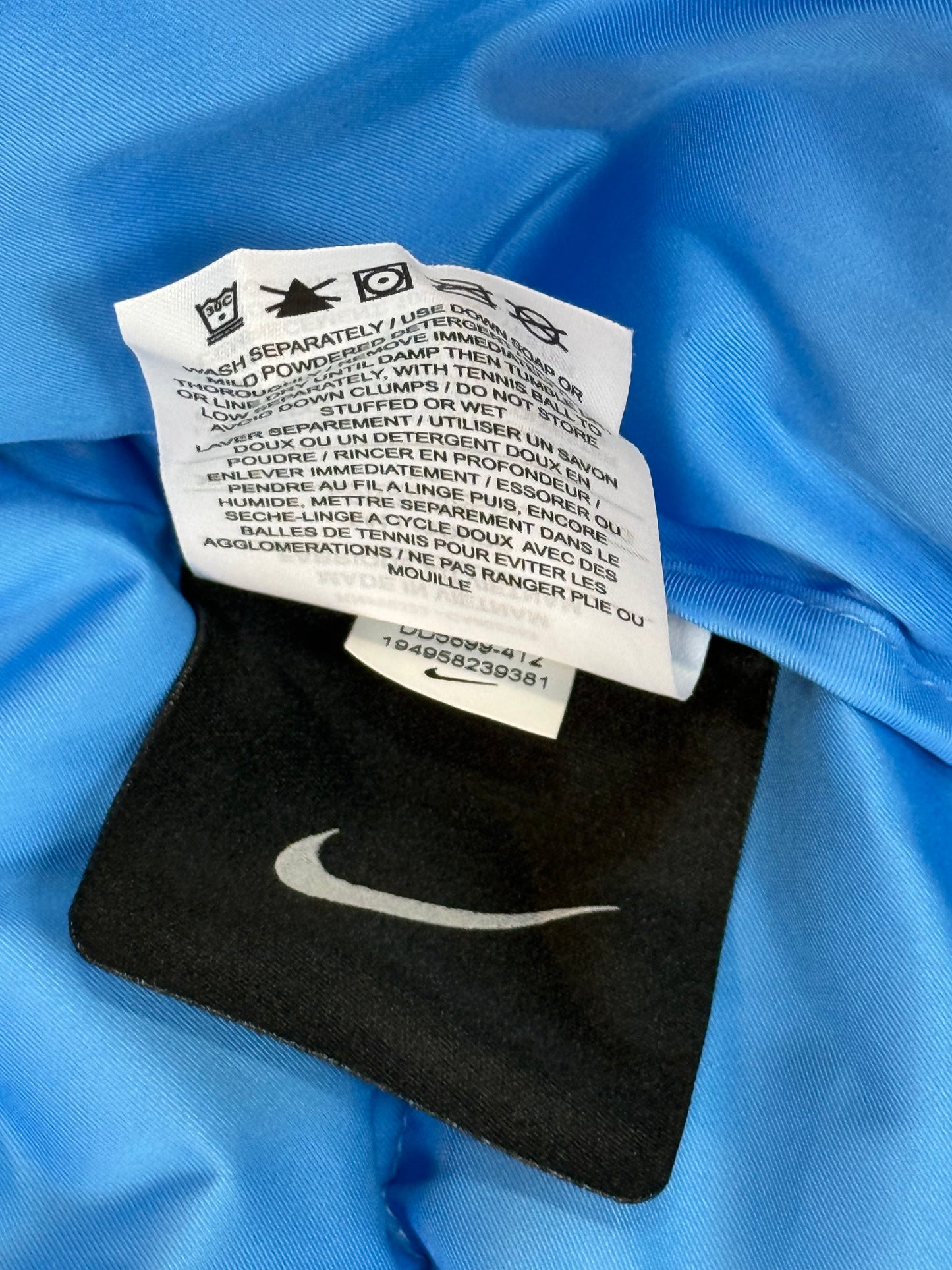 Very rare Nike x NOCTA x 'Drake' Sunset Puffer Jacket (Friends and Family) Baby Blue (F&F) (size XL)