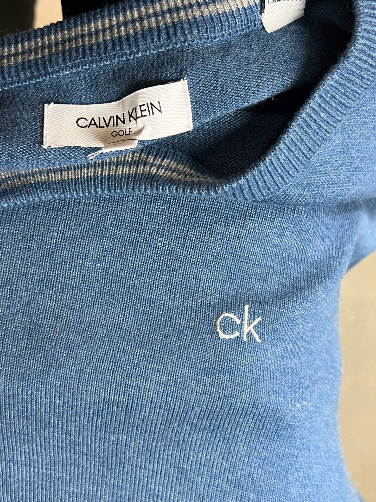 VINTAGE CALVIN KLEIN „WAVE“ STRICK (XL)