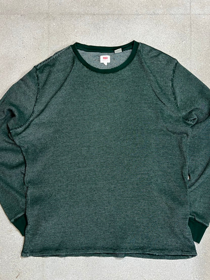 GRÜNER VINTAGE-LEVI'S-BAUMWOLLSTRICK (GROSS)