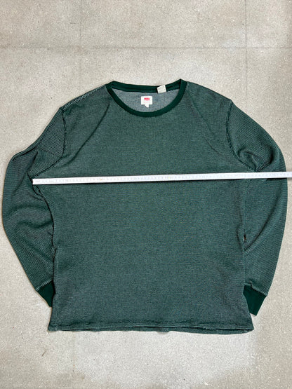 GRÜNER VINTAGE-LEVI'S-BAUMWOLLSTRICK (GROSS)