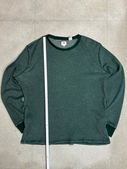GRÜNER VINTAGE-LEVI'S-BAUMWOLLSTRICK (GROSS)