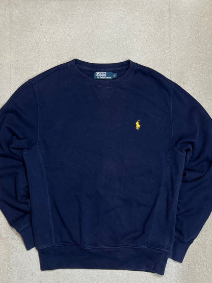 MARINEBLAUES VINTAGE-SWEATSHIRT VON RALPH LAUREN (KLEIN)