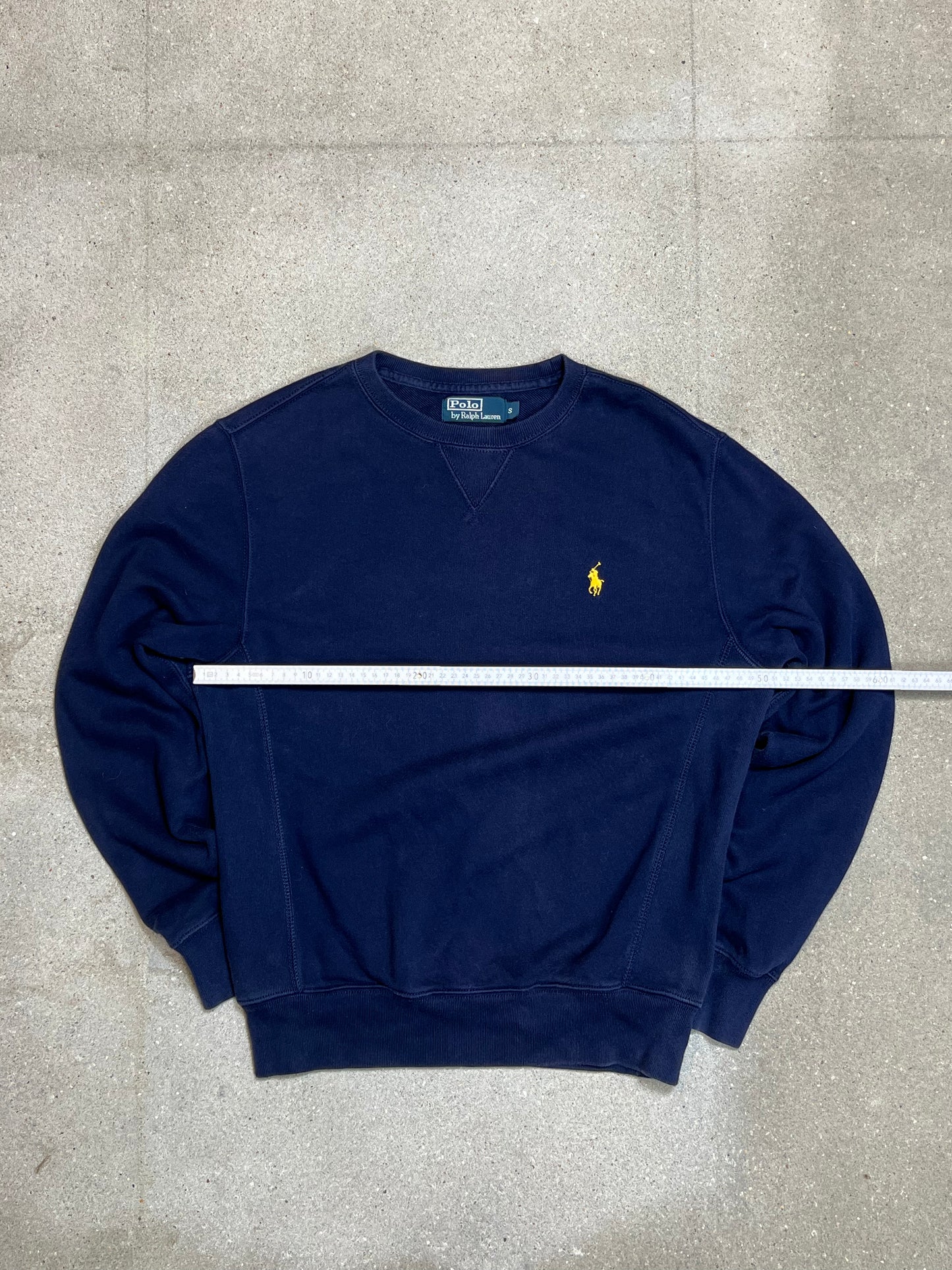 MARINEBLAUES VINTAGE-SWEATSHIRT VON RALPH LAUREN (KLEIN)