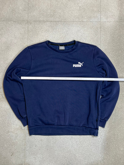 NAVY VINTAGE PUMA SWEATSHIRT (MEDIUM)