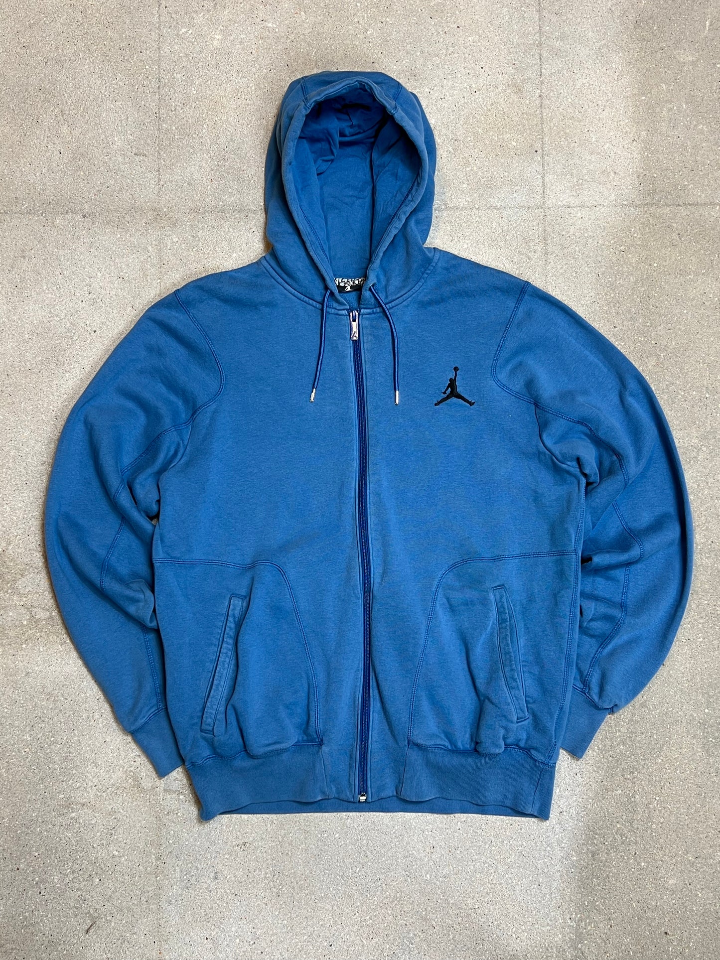 KÖNIGLICHER BLAUER VINTAGE NIKE JORDAN ZIP HOODIE (GROSS)