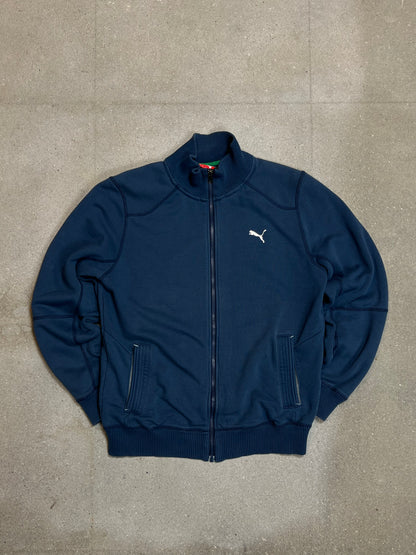 MIDNIGHT BLUE VINTAGE PUMA FULL ZIP SWEATSHIRT (MEDIUM)