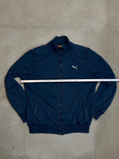 MIDNIGHT BLUE VINTAGE PUMA FULL ZIP SWEATSHIRT (MEDIUM)