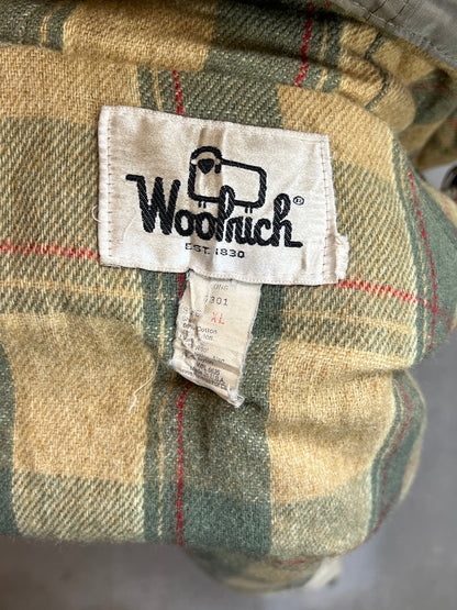 WOOLRICH 1980er-BARN-JACKE, GEPOLSTERTER WOLLPARKA (XL)
