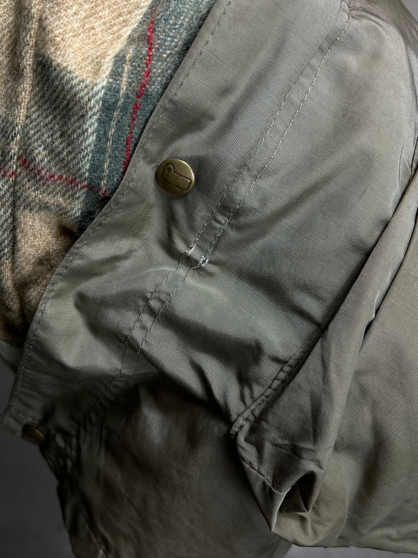 WOOLRICH 1980er-BARN-JACKE, GEPOLSTERTER WOLLPARKA (XL)