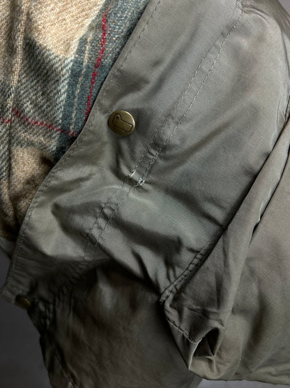 WOOLRICH 1980er-BARN-JACKE, GEPOLSTERTER WOLLPARKA (XL)