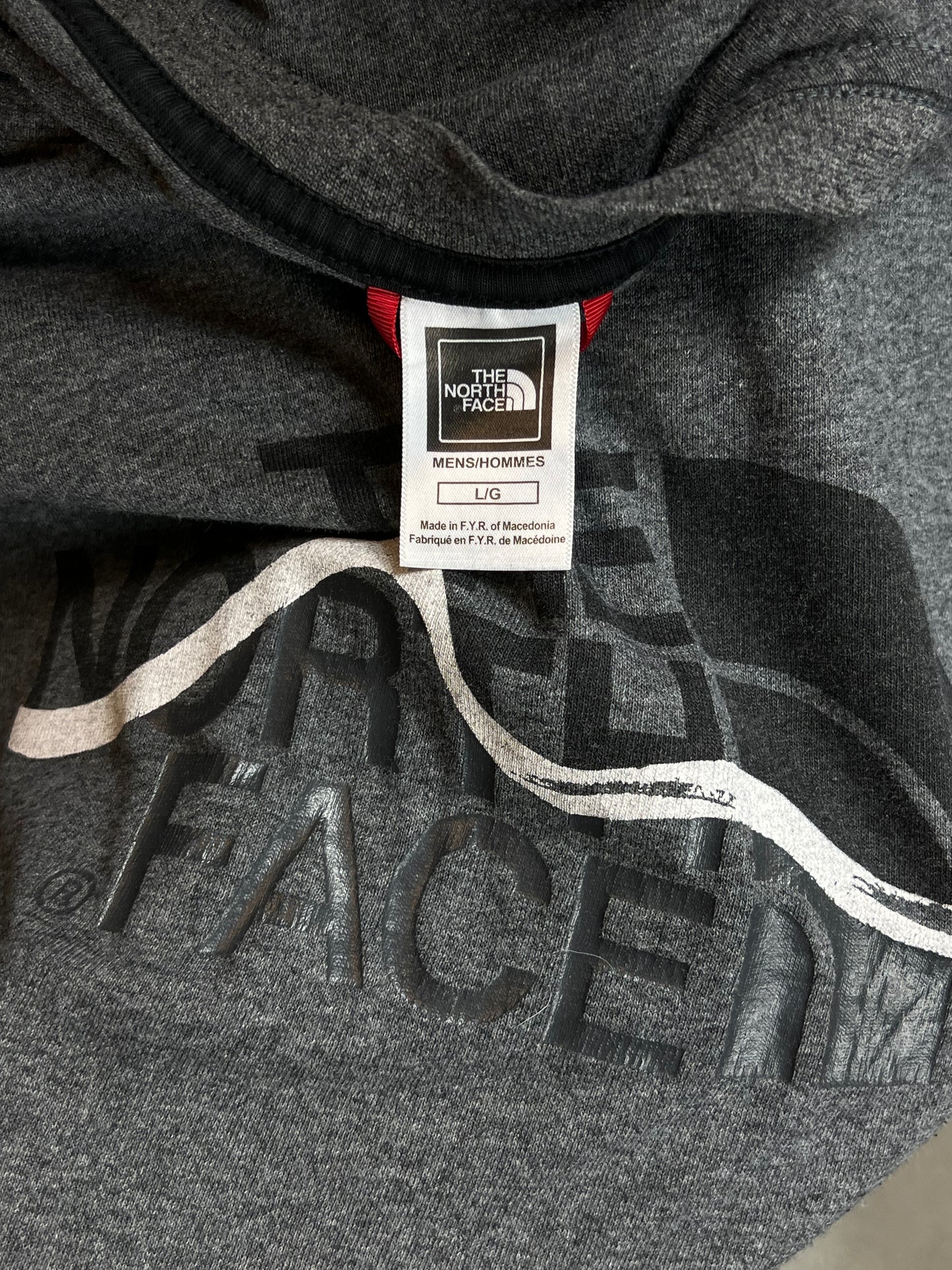 GRAUES VINTAGE-THE-NORTH-FACE-LOGO-T-Shirt (GROSS)