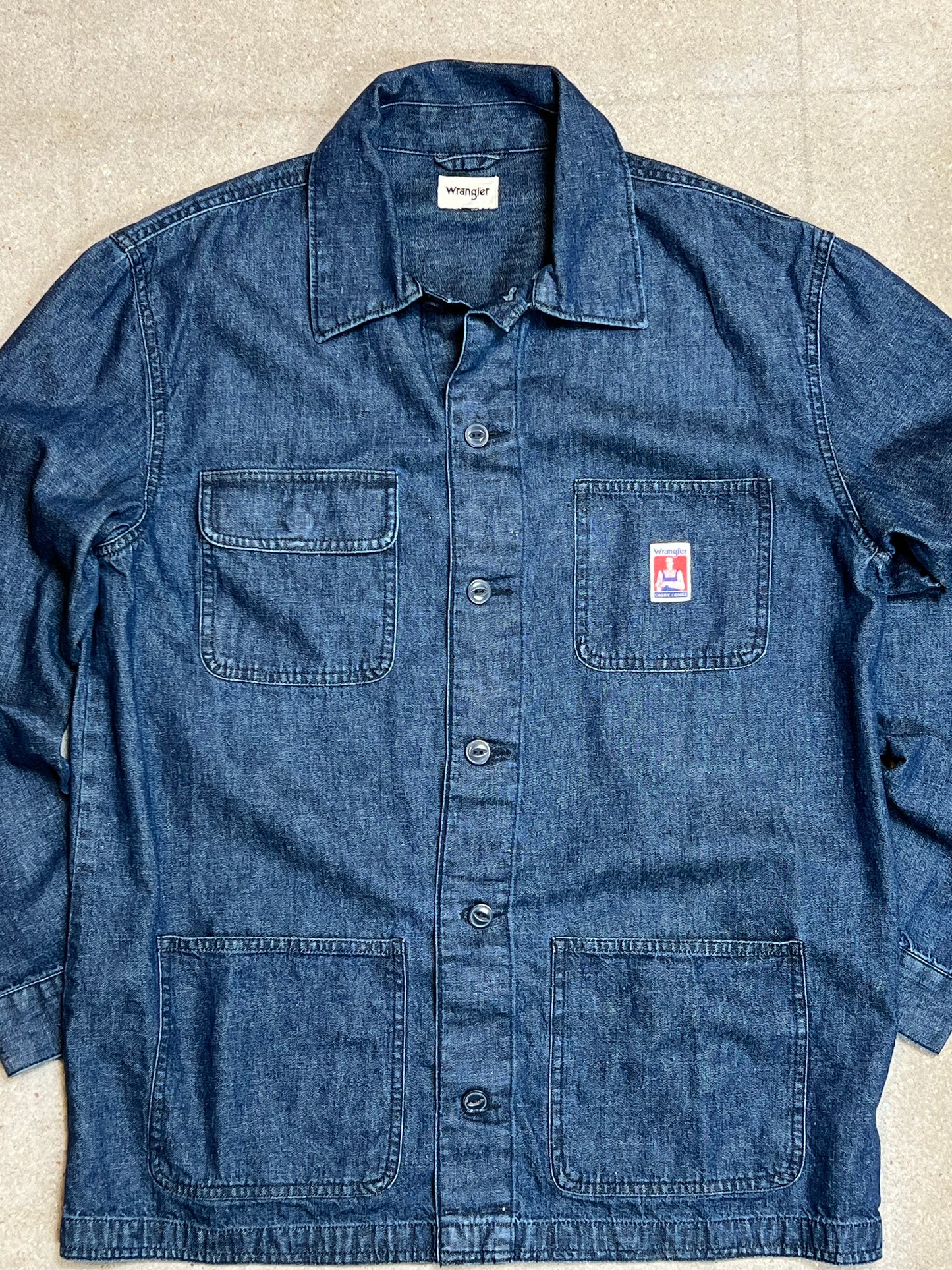 DENIMBLAUES VINTAGE WRANGLER-HEMD (GROSS)