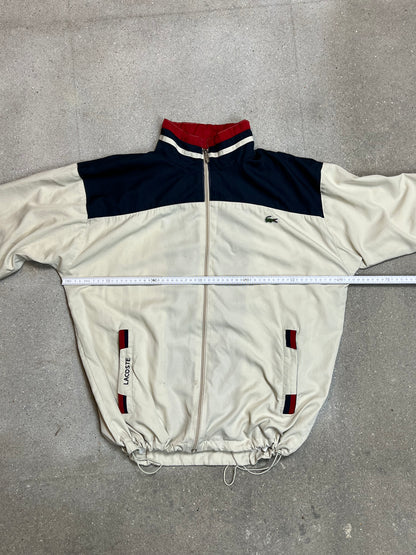 MARINEBLAUES VINTAGE-LACOSTE-LOGO MIT VIERTELREISSVERSCHLUSS (5 / Mittel)