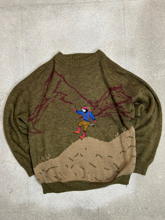 Unbranded 80s Mountain Climber knit (M)